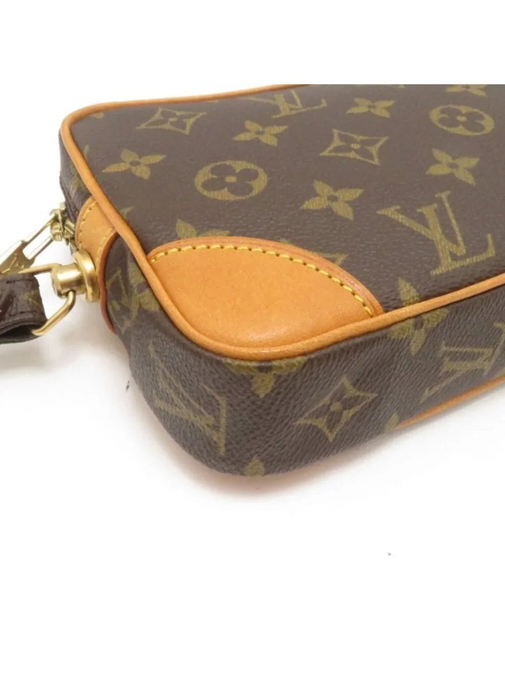 Louis Vuitton Marly Dragonne PM Monogram Handbag Canvas Brown